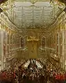 Banquete del matrimonio de José II con Isabel de Borbón-Parma en 1760