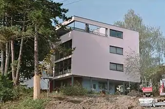 Casa Citrohan en Weissenhof, Stuttgart, de Le Corbusier (1927)