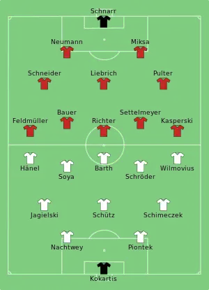 Alineaciones Werder Bremen vs 1. FC Kaiserslautern 13/09/1961