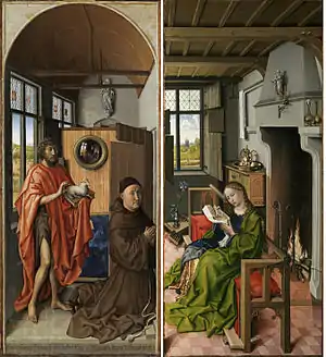 Tríptico Werl, de Roberto Campin (Maestro de Flemalle) (1438)