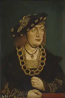 Federico III, emperador de Alemania. Hans Wertinger (atribución dudosa).