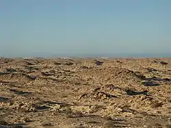 Paisaje árido cercano a Guerguerat