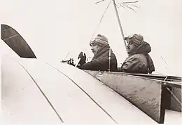 Robert y Léon Morane en la salida del Grand Prix Michelin de 1910.