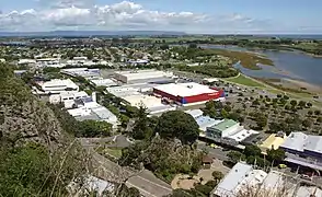 Río Whakatane y la llanura Rangitaiki al fondo.