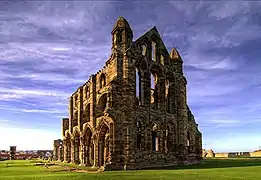 Ruinas de la abadía de Whitby.