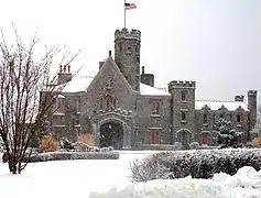 Castillo de Whitby en invierno