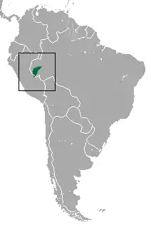 Distribución del tamarino de manto blanco