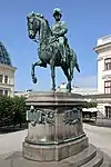 Monumento al Archiduque Alberto ante el Albertina en Viena, 1898-99