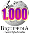 Logotipo conmemorativo de los 1000 artículos