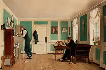 Interior de Amaliegade (1826), de Wilhelm Bendz