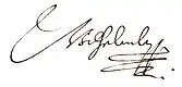 Firma de Guillermo V