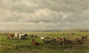 Paisaje con ganado (1880).