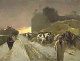 Willem de Zwart (1890): Calle de Montmartre en invierno, Rijksmuseum Amsterdam.