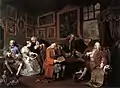 Matrimonio a la moda, de William Hogarth, 1743.