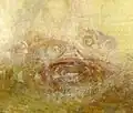 Detalle de Amanecer con monstruos marinos, de J. M. W. Turner, ca. 1845.