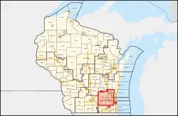 5.º distrito ubicada en Wisconsin