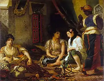 Mujeres de Argel en su apartamento, Delacroix.