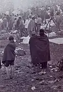 El Festival se llevó a cabo en plena lluvia (15 de agosto 1969)