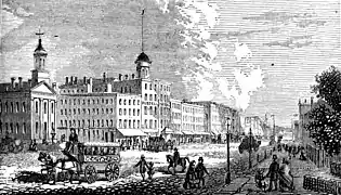 Distrito comercial de Woodward Avenue, 1865.