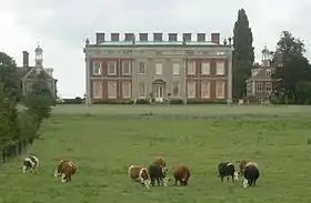 Wotton House, Buckinghamshire, posiblemente diseñado por Elizabeth Wilbraham, 1714