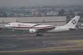 Airbus A300B4-203F de Aerounión (XA-LRL) aterrizando en el Aeropuerto Internacional de la Ciudad de México.