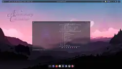 Captura de pantalla de Xero Linux, mostrando Konsole y Neofetch.