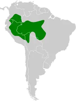 Distribución geográfica del trepatroncos elegante.