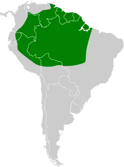 Distribución geográfica del trepatroncos loco.