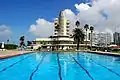 Piscina del Yacht Club Uruguayo en 2013.