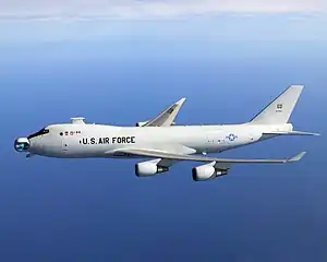 Boeing YAL-1 Airborne Laser llevando a cabo pruebas en vuelo.