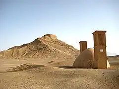 Un  cazador de viento sasánida