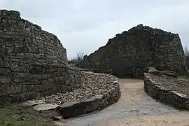 Entrada al castro vetón de Yecla la Vieja.