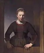 Samuel van Hoogstraten, Muchacha en una ventana
