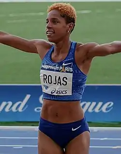 Yulimar Rojas, récord olímpico e histórico en triple salto femenino.