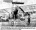 Zaschka Human-Powered Aircraft y el inventor, Berlín 1934