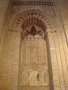 Nave central, pintura al fresco de estilo musulmán mudéjar.