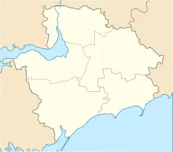 Zaporiyia ubicada en Óblast de Zaporiyia