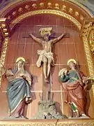 Grupo escultórico en una capilla lateral