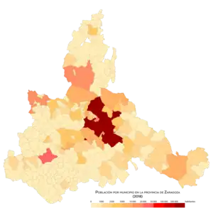 Población por municipio en 2018