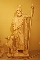 Zeus Serapis con Can cerbero