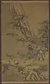 Zhong Kui y los demonios cruzando un puente (siglo XVI), que muestra a Zhong Kui montado en un burro.