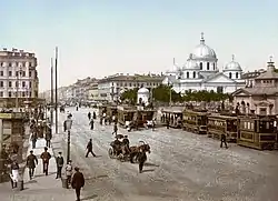 La Iglesia del Signo en la Plaza Známenskaya (construida en 1794-1804)