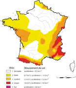 Peligrosidad sísmica en Francia