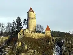 Castillo de Zvíkov, Bohemia (antes de 1270)