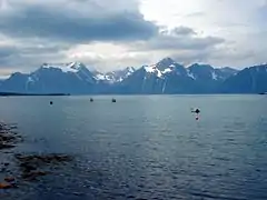 Vista de Rottsund, Nordreisa