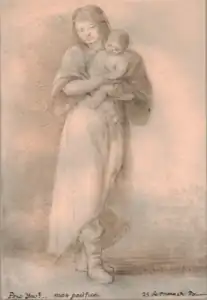 Retrato de una india patagona por José del Pozo, 1789