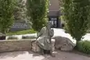 Estatua de Sócrates en la Universidad de Wyoming (Estados Unidos)