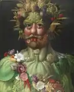 Rodolfo II como Vertumno, de Arcimboldo, ca. 1590.