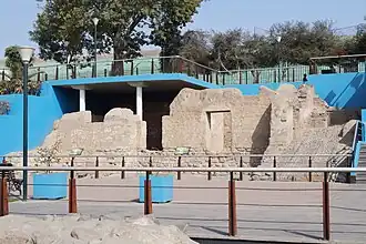 Restos en el Parque de la Muralla