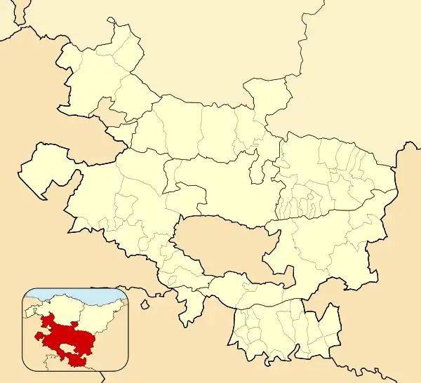 Vitoria ubicada en Álava